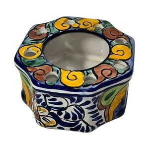 Handcrafted Multicolor Ceramic Toothbrush Holder